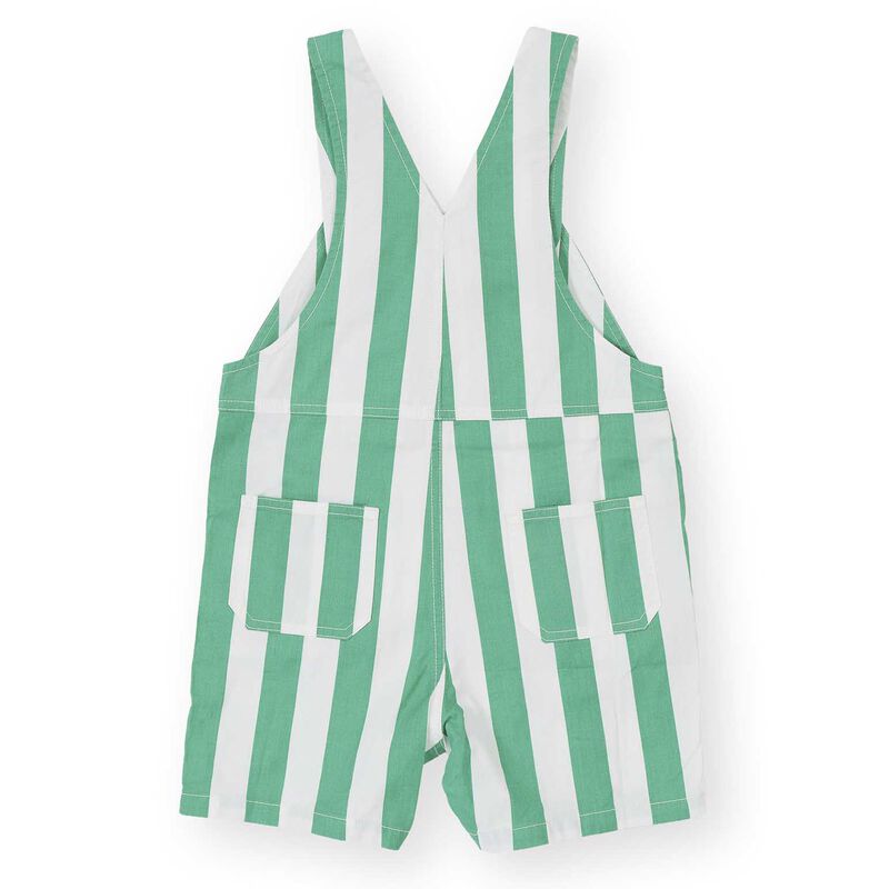Goldie + Ace Happy Stripe Button Burton Overalls 3-5Y image number 2